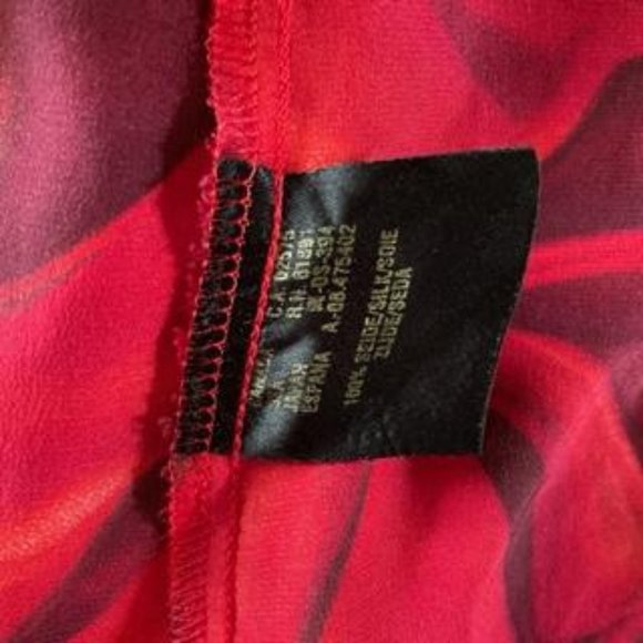 Escada Silk Blouse Long Sleeve Abstract Print Sz 38 - Picture 4 of 7